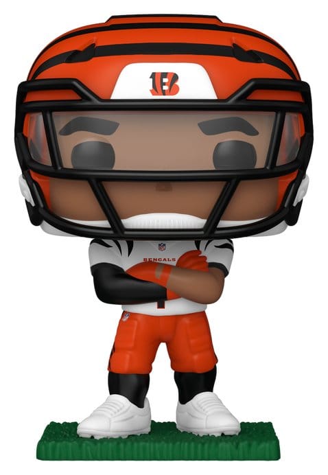 NFL POP! Vinyl Figur : Bengals- Ja'Marr Chase (clear visor) 9 cm - Preorder - ETA: 25.10.2026