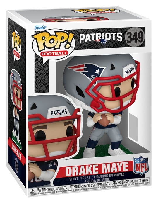NFL POP! Vinyl Figur Drake Maye 9 cm - Preorder - ETA: 25.10.2026