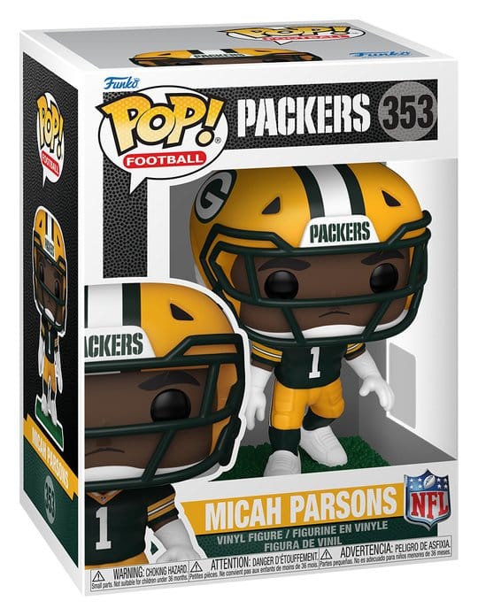NFL POP! Vinyl Figur : Packers - Micah Parsons 9 cm - Preorder - ETA: 25.10.2026