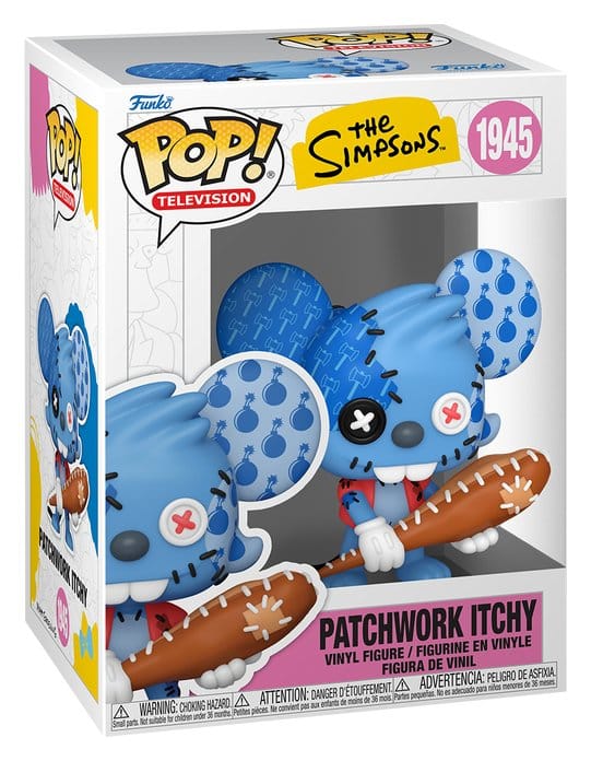 Die Simpsons POP! Animation Vinyl Figur Itchy Patchwork 9 cm - Preorder - ETA: 01.10.2026