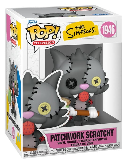 Die Simpsons POP! Animation Vinyl Figur Scratchy Patchwork 9 cm - Preorder - ETA: 01.10.2026