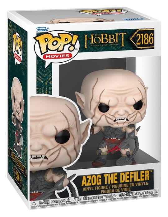 Der Hobbit POP! Movies Vinyl Figuren Azog w/Weapon 9 cm - Preorder - ETA: 25.12.2026