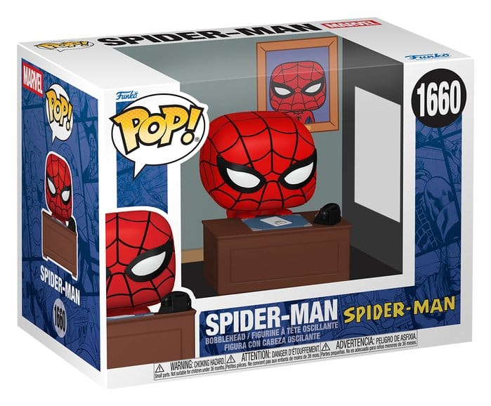Marvel POP! Premium Vinyl Figur Meme- Spider-Man w/Desk 9 cm - Preorder - ETA: 26.11.2026