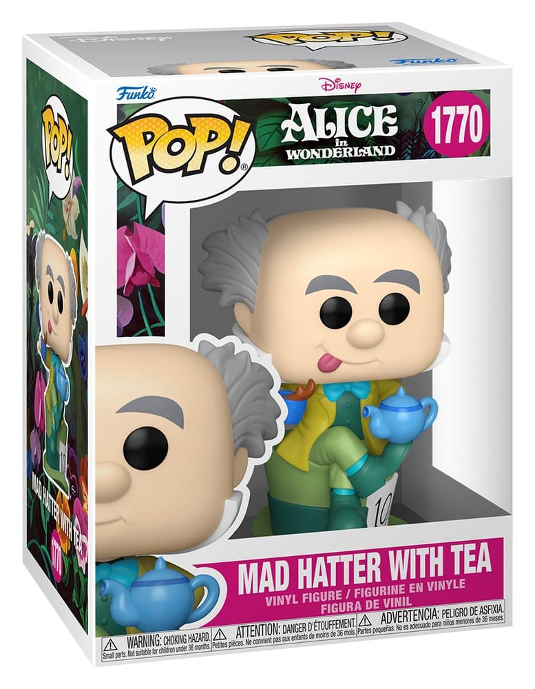 Alice im Wunderland POP! Vinyl Figur Mad Hatter with Tea 9 cm - Preorder - ETA: 02.08.2026