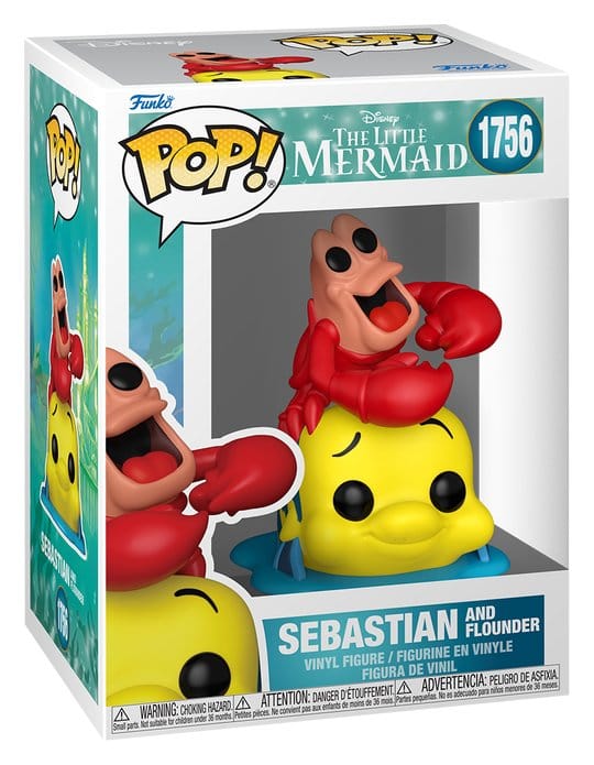 Disney POP! Vinyl Figur : TLM S3- Sebastian & Flounder 9 cm - Preorder - ETA: 29.07.2026