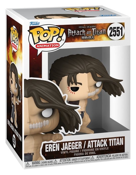 Attack on Titan POP! Animation Vinyl Figur Split- Attack Titan 9 cm - Preorder - ETA: 28.10.2026