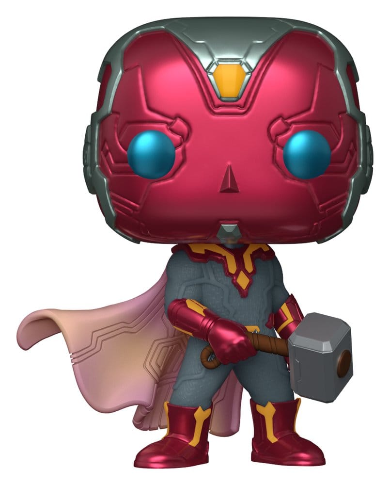 Marvel POP! Comics Vinyl Figur Vision with Mjolnir 9 cm - Preorder - ETA: 28.12.2026