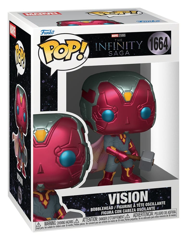 Marvel POP! Comics Vinyl Figur Vision with Mjolnir 9 cm - Preorder - ETA: 28.12.2026