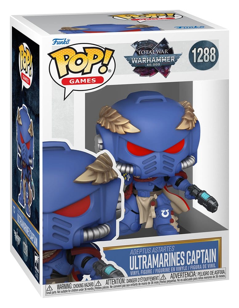 Warhammer 40,000 POP! Games Vinyl Figur Ultramarines Captain 9 cm - Preorder - ETA: 02.07.2026