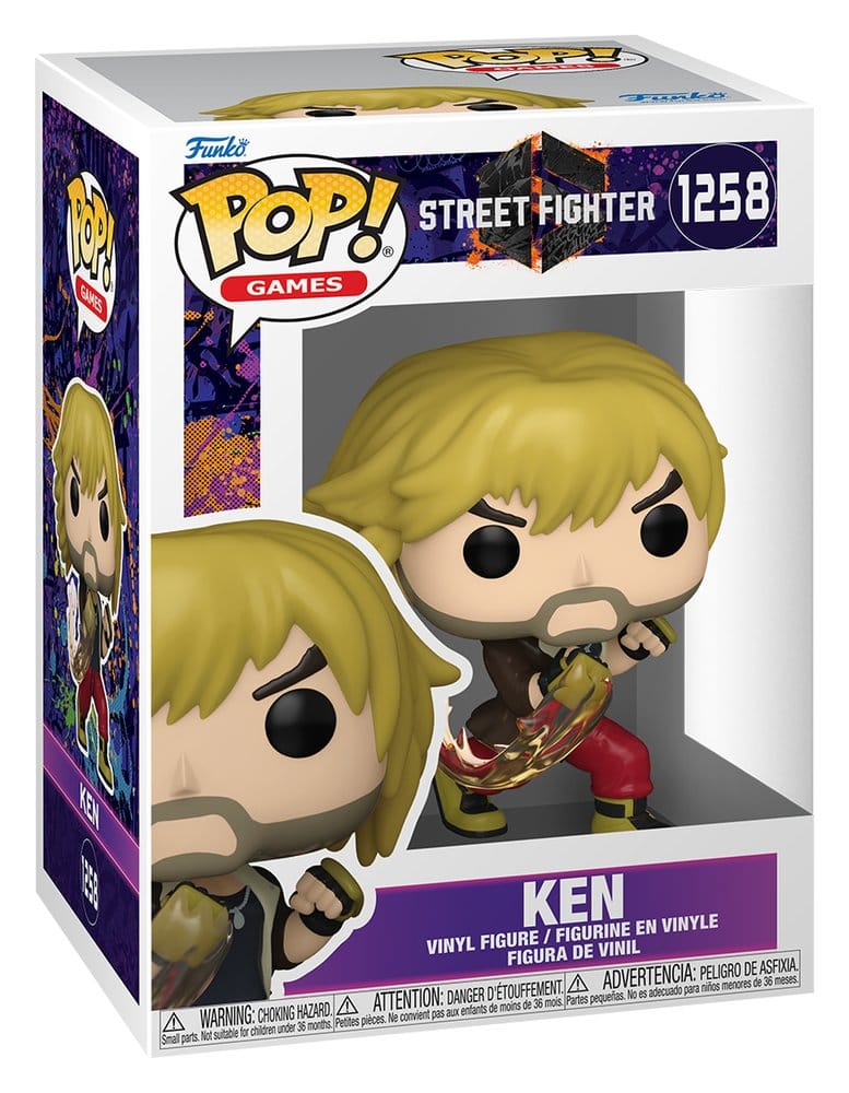 Street Fighter 6 POP! Games Vinyl Figur Ken 9 cm - Preorder - ETA: 25.08.2026