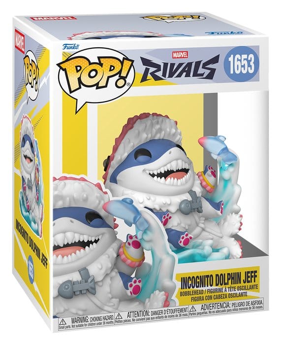 Marvel Rivals POP! Games Vinyl Figur Jeff (Incognito Dolphin) 9 cm - Preorder - ETA: 25.11.2026