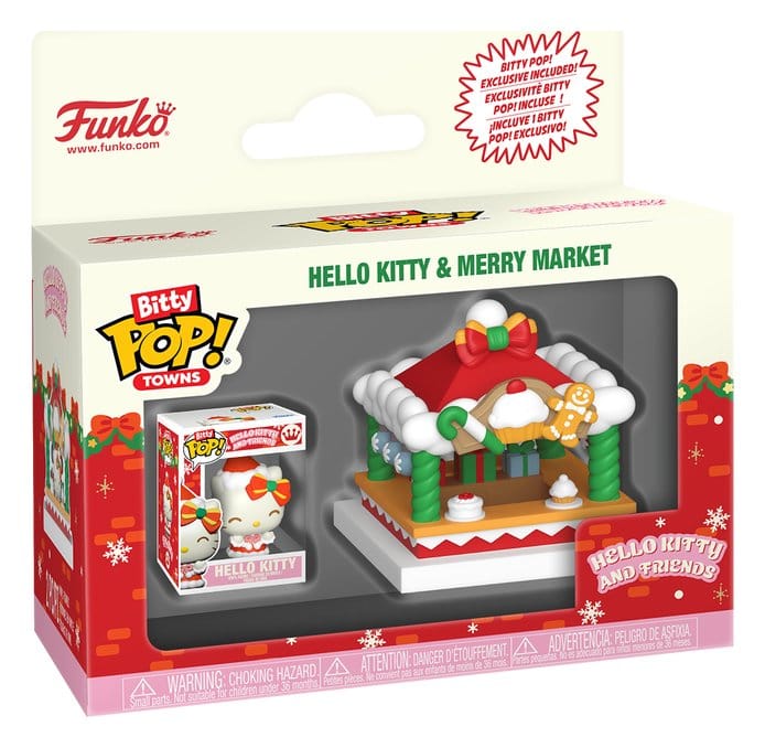 Hello Kitty Bitty POP! Towns Vinyl Figur Holiday- Merry Market - Preorder - ETA: 25.08.2026
