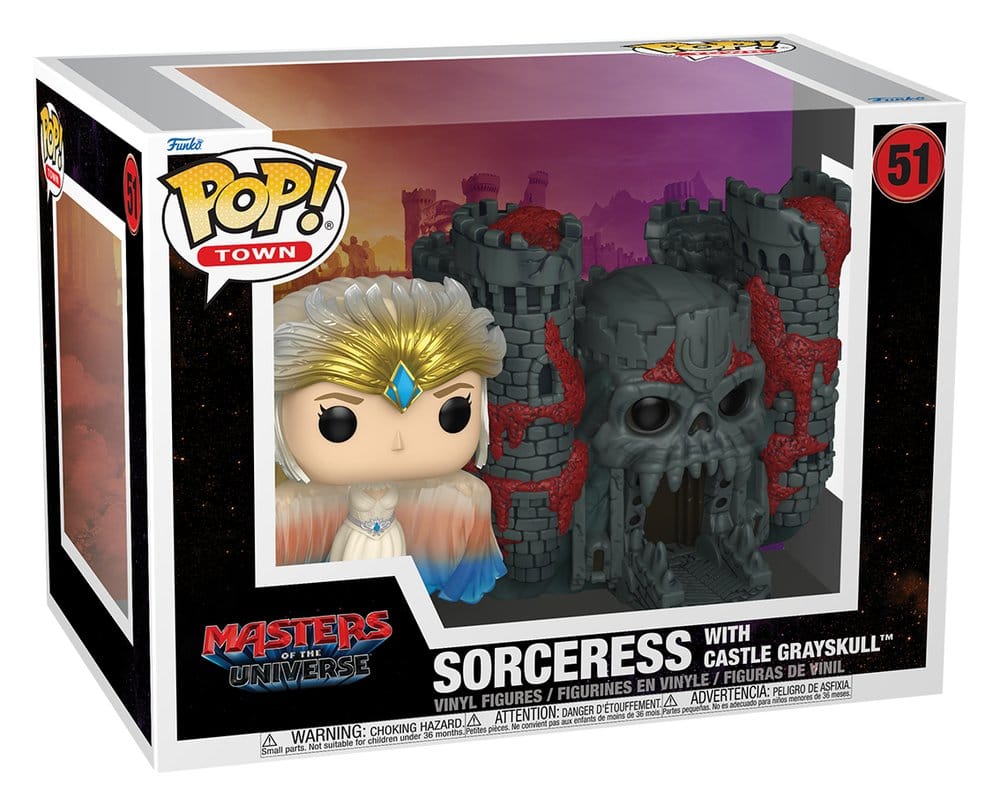 Masters of the Universe (2026) POP! Town Vinyl Figur Sorceress w/Castle Grayskull 9 cm - Preorder - ETA: 09.07.2026