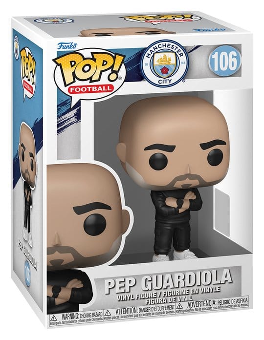 Manchester City POP! Football Vinyl Figur Pep Guardiola 9 cm - Preorder - ETA: 25.10.2026