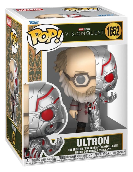 Marvel POP! Vinyl Figur : Vision Quest- Ultron (Split) 9 cm - Preorder - ETA: 24.09.2026