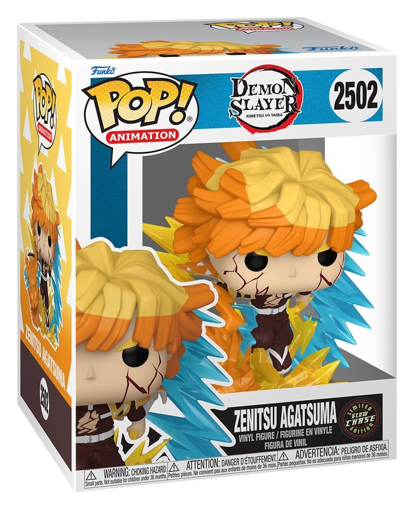 Demon Slayer: Kimetsu no Yaiba POP! Premium Vinyl Figur Zenitsu with Chase (Glow) 9 cm Sortiment (3)  - Preorder - ETA: 25.08.2026