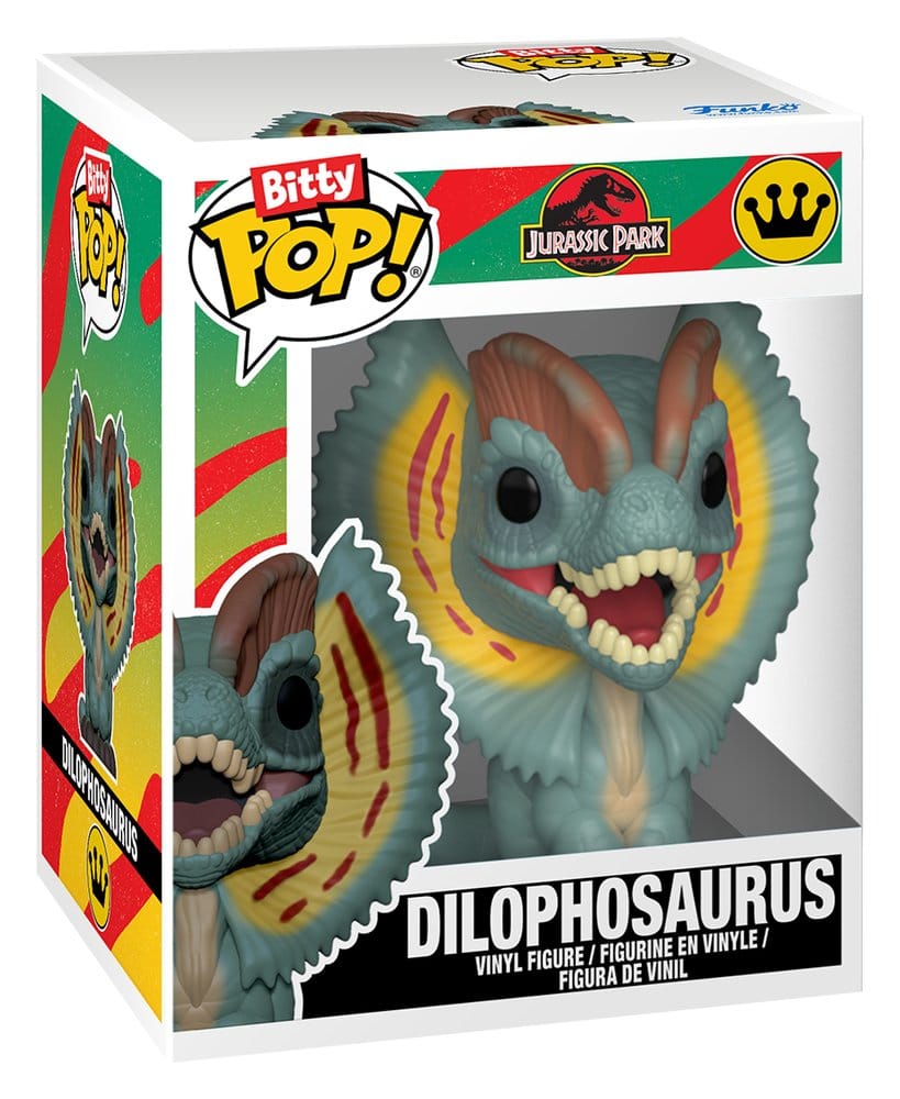 Jurassic Park Bitty POP! Vinyl Figuren 2er-Pack Tyrannosaurus Fossil & Dilophosaurus 2 cm - Preorder - ETA: 25.08.2026