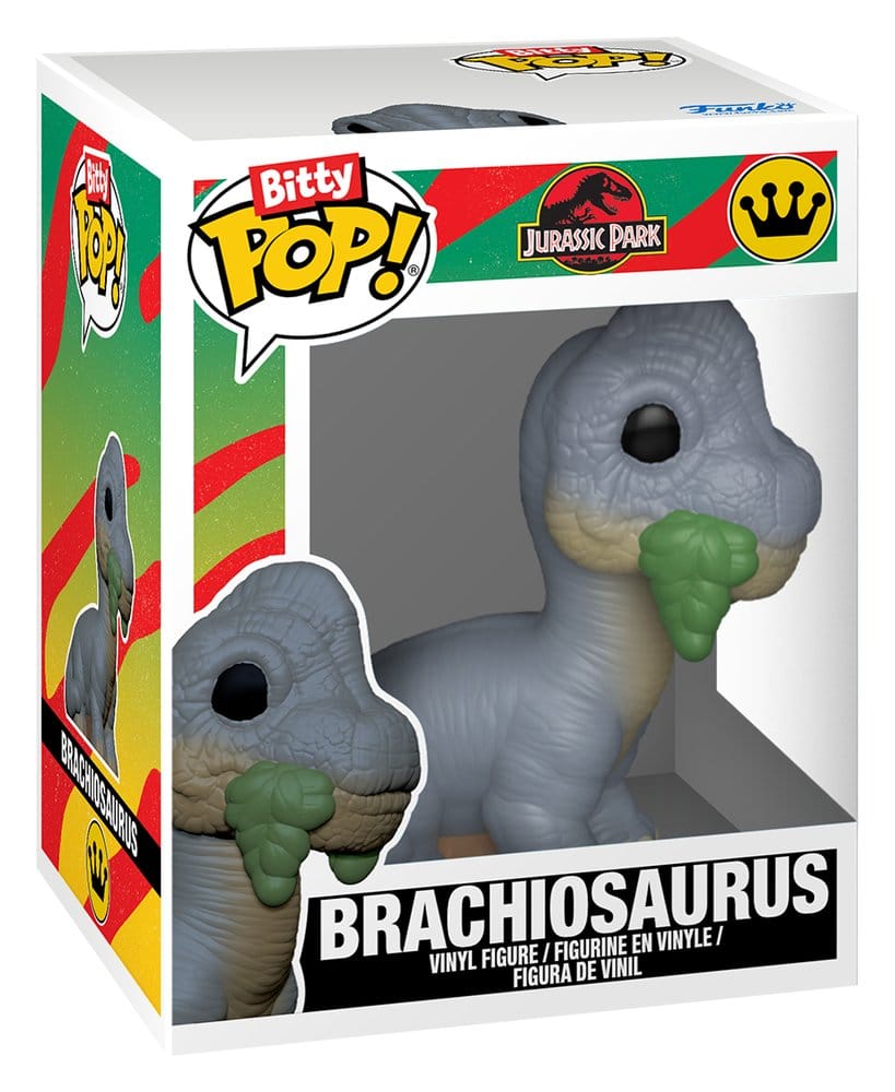Jurassic Park Bitty POP! Vinyl Figuren 2er-Pack Velociraptor & Brachiosaurus 2 cm - Preorder - ETA: 25.08.2026