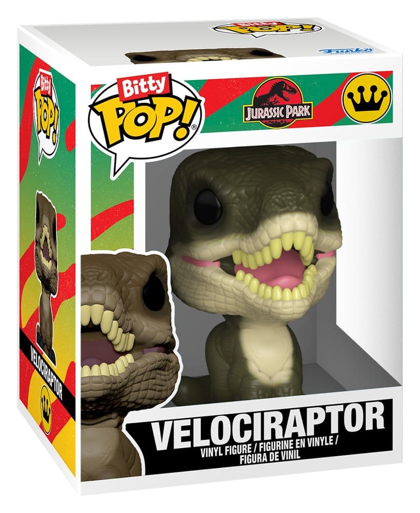 Jurassic Park Bitty POP! Vinyl Figuren 2er-Pack Velociraptor & Brachiosaurus 2 cm - Preorder - ETA: 25.08.2026