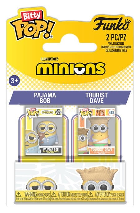 Minions POP! Vinyl Figuren 2er-Pack Pajama Bob & Tourist Dave 2 cm - Preorder - ETA: 22.12.2026