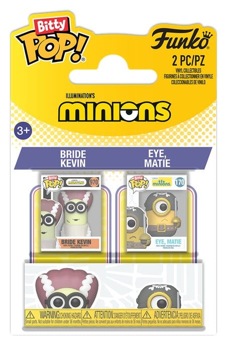 Minions POP! Vinyl Figuren 2er-Pack Bride Kevin & Eye, Matie 2 cm - Versand: 7 Tage nach Bestellung