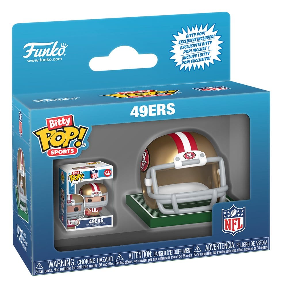 NFL Bitty POP! Helmets Vinyl Figuren NFC Series 1 Sortiment (12) - Preorder - ETA: 25.07.2026