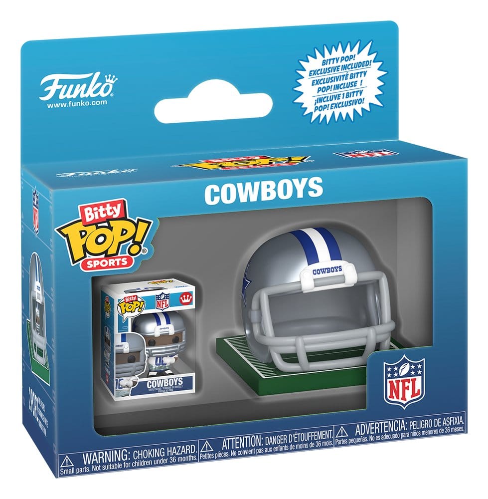 NFL Bitty POP! Helmets Vinyl Figuren NFC Series 1 Sortiment (12) - Preorder - ETA: 25.07.2026
