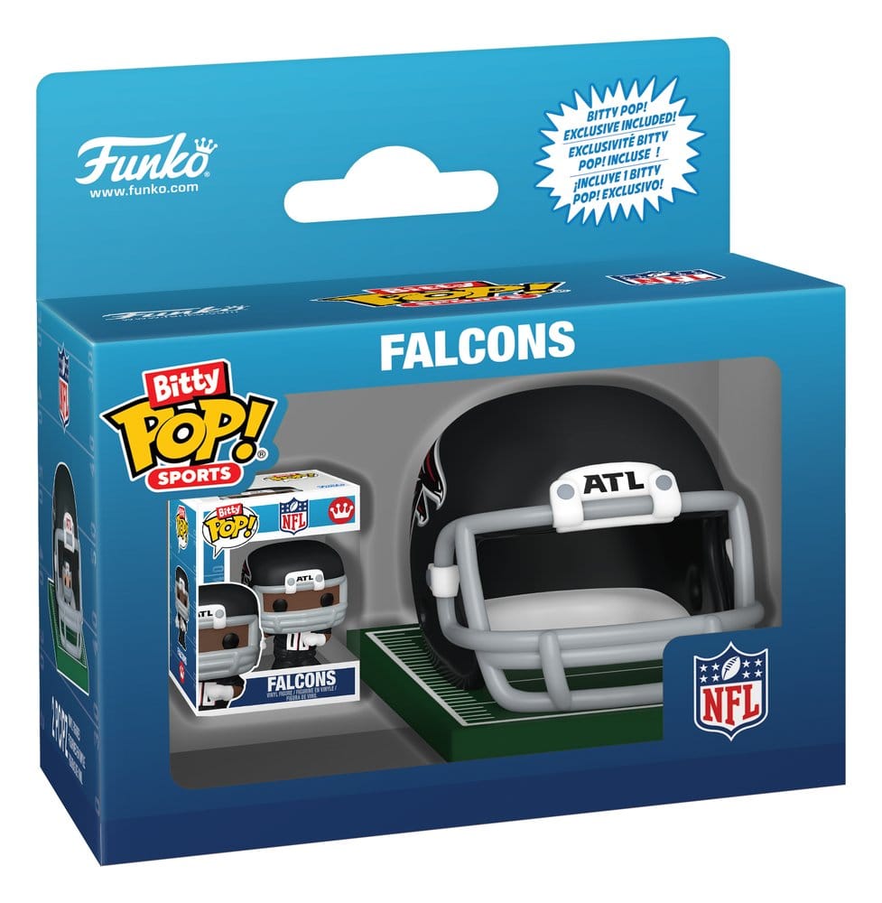 NFL Bitty POP! Helmets Vinyl Figuren NFC Series 1 Sortiment (12) - Preorder - ETA: 25.07.2026
