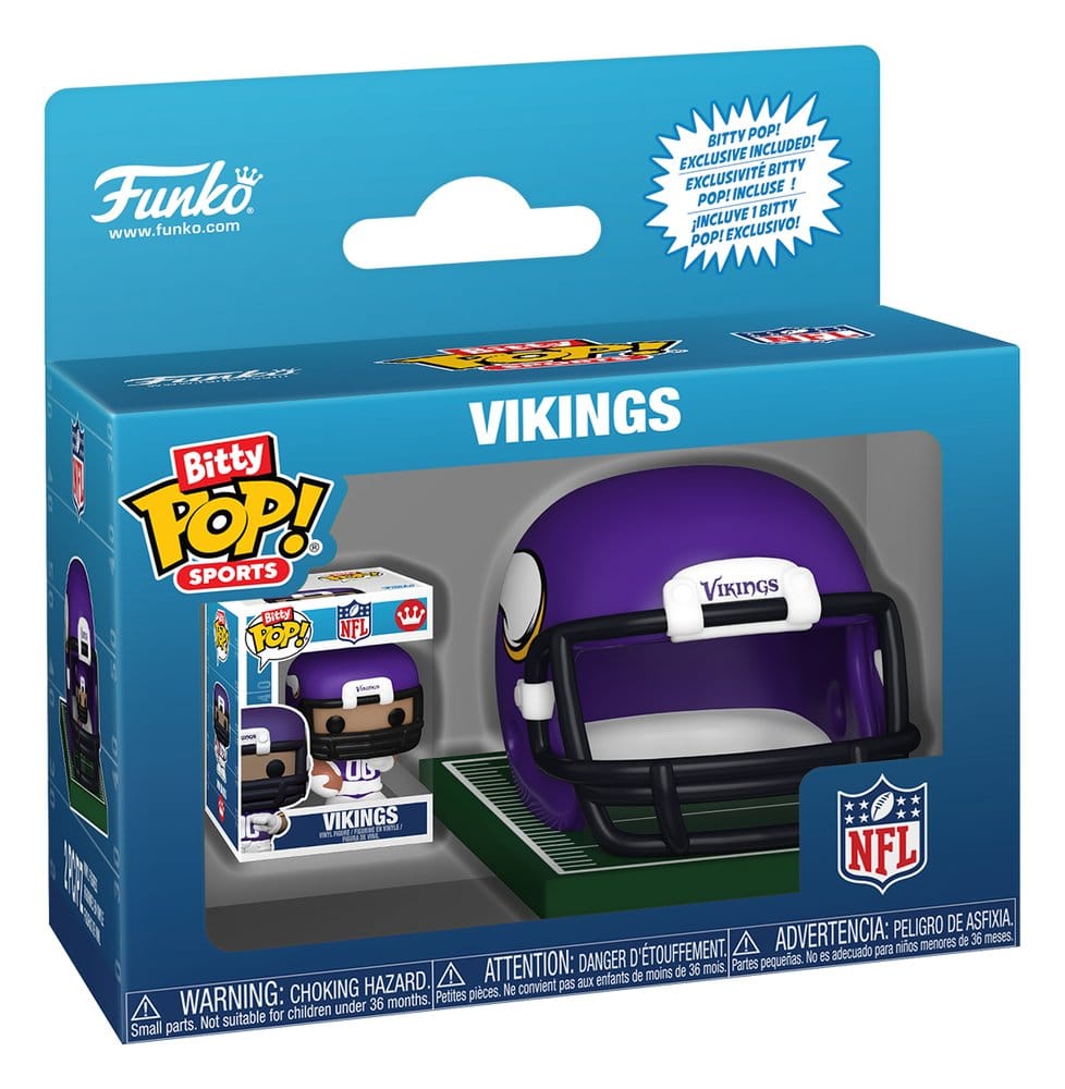 NFL Bitty POP! Helmets Vinyl Figuren NFC Series 1 Sortiment (12) - Preorder - ETA: 25.07.2026