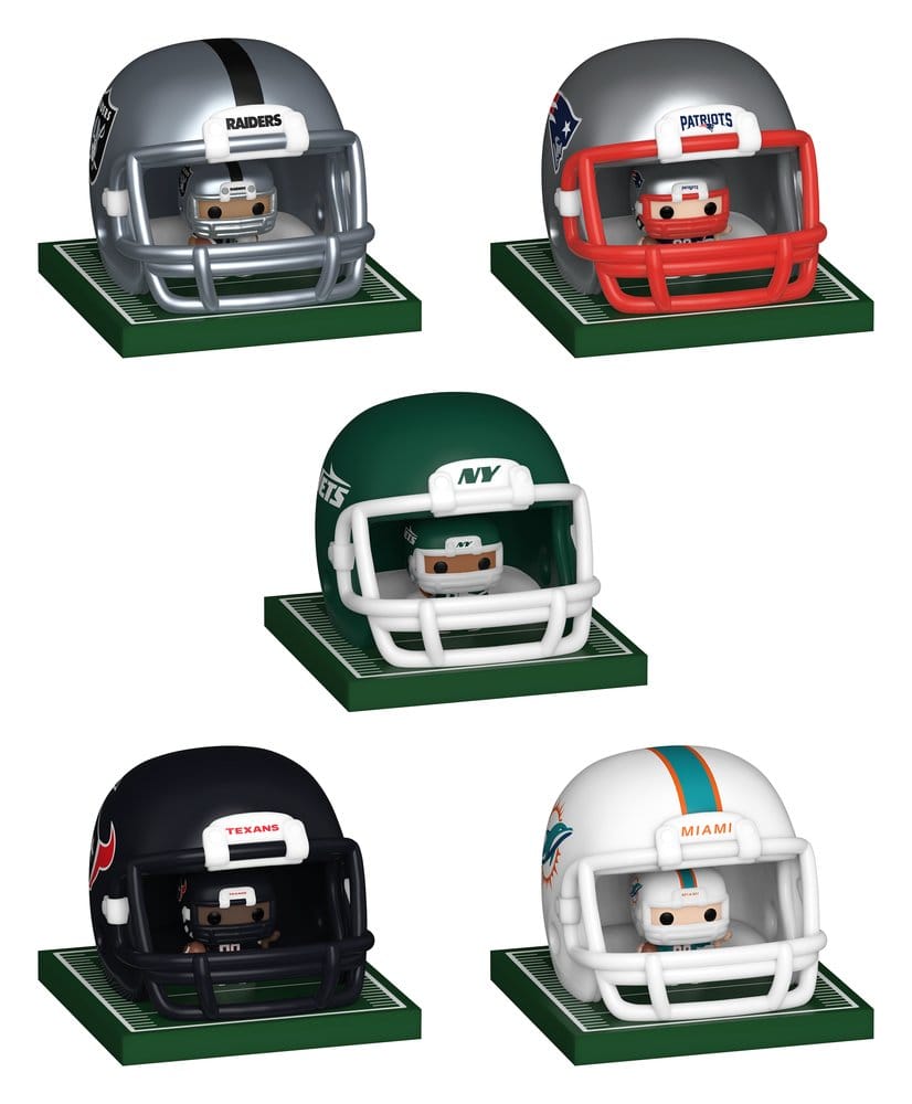 NFL Bitty POP! Helmets Vinyl Figuren AFC Series 1 Sortiment (12) - Preorder - ETA: 25.07.2026