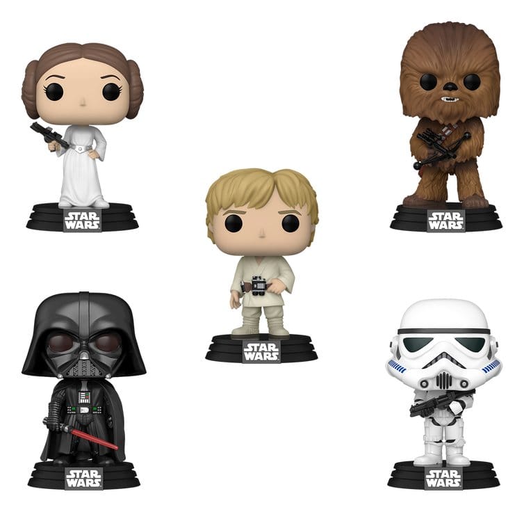 Star Wars POP! Vinyl Figuren 5er-Pack Black Friday Bundle 9 cm - Versand: 7 Tage nach Bestellung