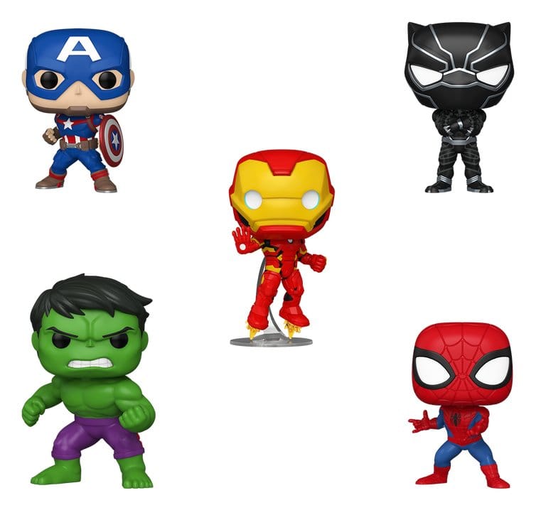 Marvel POP! Vinyl Figuren 5er-Pack Bundle 9 cm - Versand: 7 Tage nach Bestellung