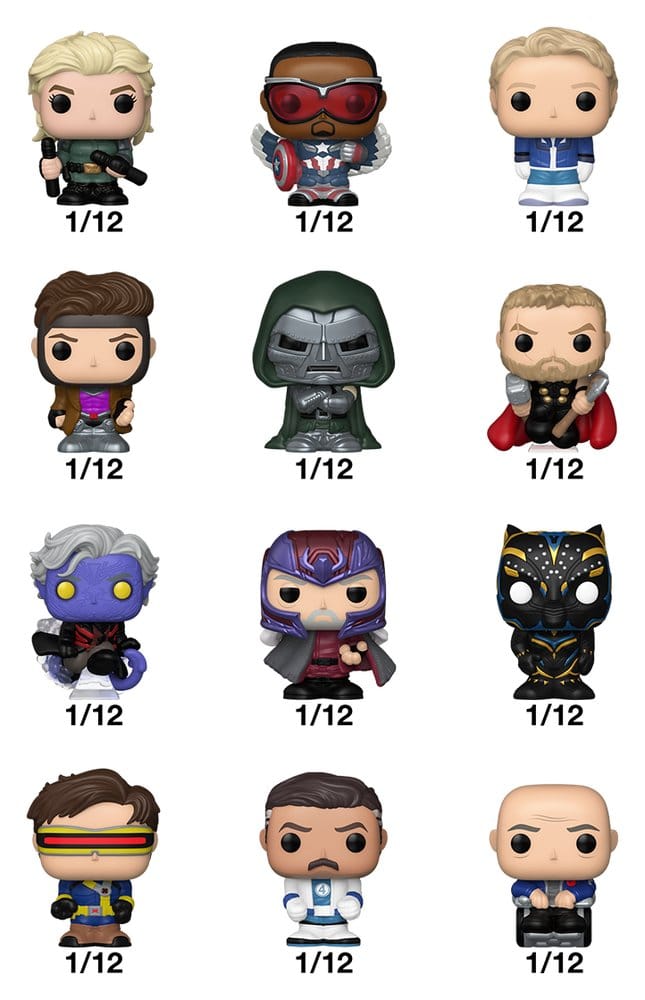 Avengers: Doomsday Bitty POP! Single Vinyl Figuren Display (24) PDQ 2,5 cm - Preorder - ETA: 08.11.2026