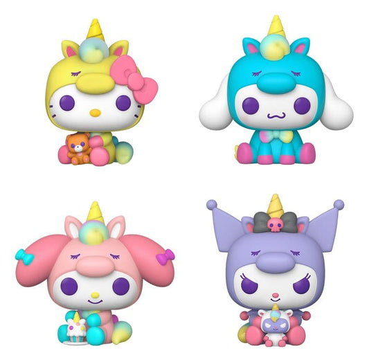 Sanrio POP! Vinyl Figuren 4-Pack Hello Kitty Unicorn Outfit Black Friday Bundle 9 cm - Versand: 7 Tage nach Bestellung