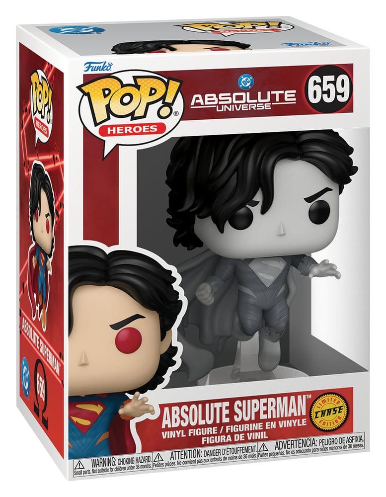 DC Comics POP! Comics Vinyl Figur Absolute Superman with Chase 9 cm Sortiment (6) - Preorder - ETA: 25.01.2027