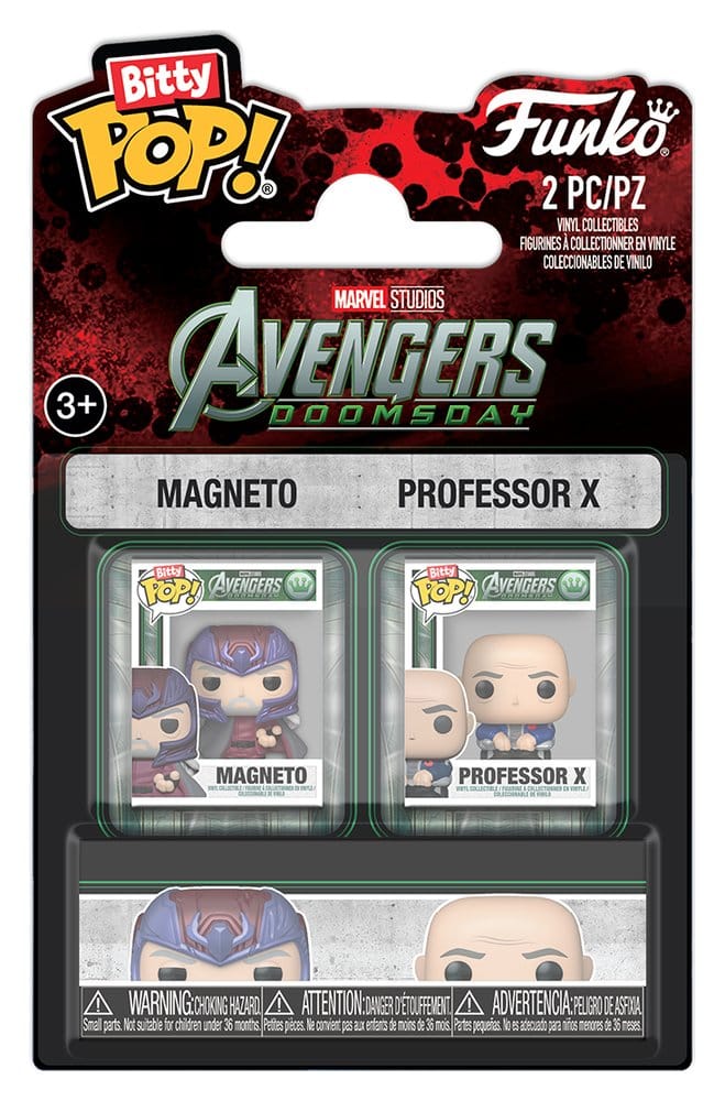 Marvel Bitty POP! Mini Figuren 2er-Pack Magneto & Professor X 2 cm - Preorder - ETA: 03.01.2027