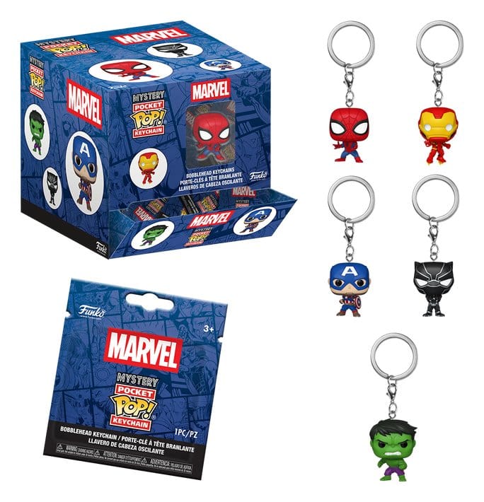Marvel Comics POP! Vinyl Schlüsselanhänger 4 cm Display (12) - Preorder - ETA: 24.08.2026