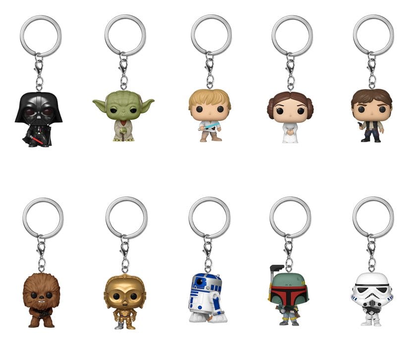 Star Wars POP! Vinyl Schlüsselanhänger 4 cm Display (12) - Preorder - ETA: 25.12.2026