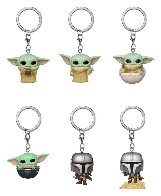 Star Wars POP! Vinyl Schlüsselanhänger The Mandalorian 4 cm Display (12) - Preorder - ETA: 25.12.2026