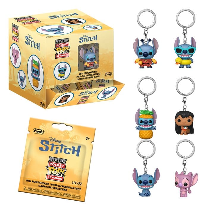 Lilo & Stitch POP! Vinyl Schlüsselanhänger 4 cm Display (12) - Preorder - ETA: 25.12.2026