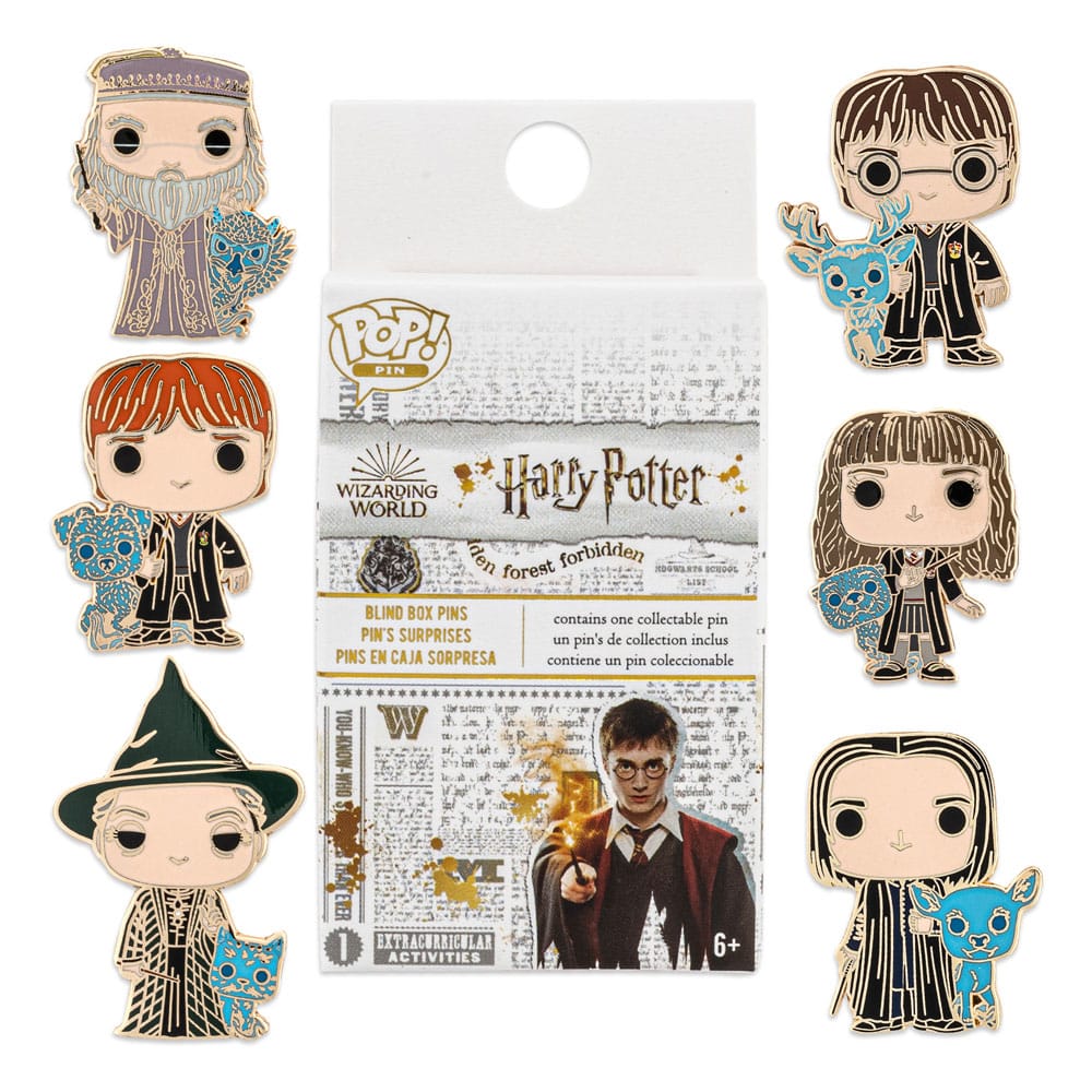 Harry Potter Loungefly POP! Pin Ansteck-Pins Eaches 4 cm Sortiment (12) - Versand: 7 Tage nach Bestellung