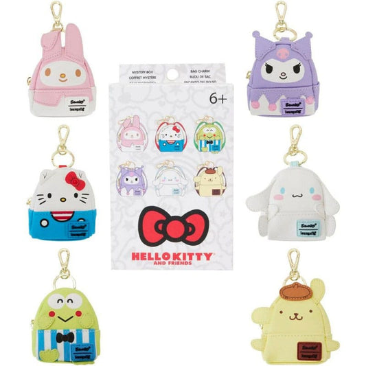 Hello Kitty by Loungefly Schlüsselanhänger Mini Backpack Clasic Blind Box Sortiment (15) - Versand: 5-7 Tage nach Bestellung