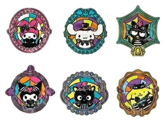 Sanrio by Loungefly Ansteck-Pins Blind Box Hello Kitty and Friends Halloween Stained Glass Display (12) - Versand: 7 Tage nach Bestellung