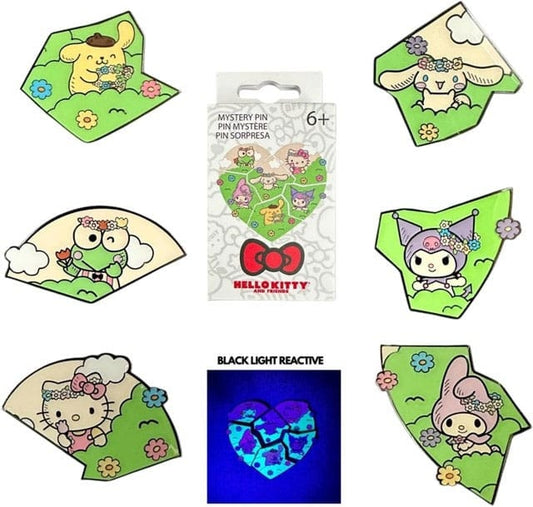 Sanrio by Loungefly Ansteck-Pins Blind Box Hello Kitty & Friends Flower Crown Puzzle Display (12) - Versand: 5-7 Tage nach Bestellung