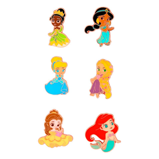 Disney Loungefly POP! Pin Ansteck-Pins Princess Chibi 4 cm Sortiment (12) - Preorder - ETA: 03.01.2026