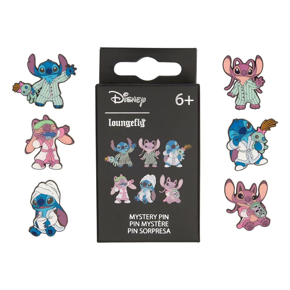 Disney by Loungefly Ansteck-Pins Blind Box Stitch and Angel Display (12) - Preorder - ETA: 25.09.2026
