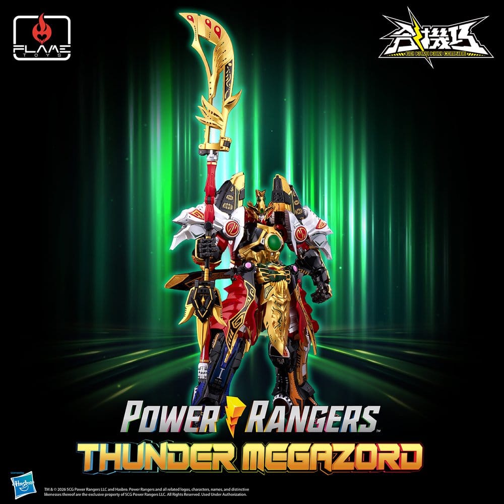 Power Rangers Go! Kuro Kara Combine Actionfigur Thunder Megazord 28 cm - Preorder - ETA: 24.12.2026