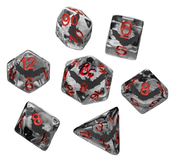 Dungeons & Dragons Ravenloft Würfel Set Inclusion Bats (7) - Preorder - ETA: 26.10.2026