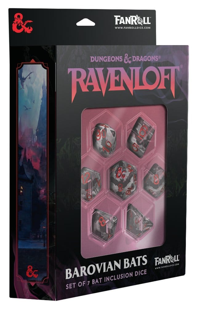 Dungeons & Dragons Ravenloft Würfel Set Inclusion Bats (7) - Preorder - ETA: 26.10.2026
