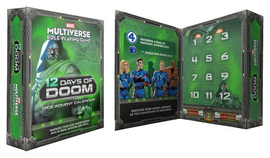 Marvel Multiverse RPG Adventskalender 12 Days of Doom Dice - Preorder - ETA: 28.12.2026